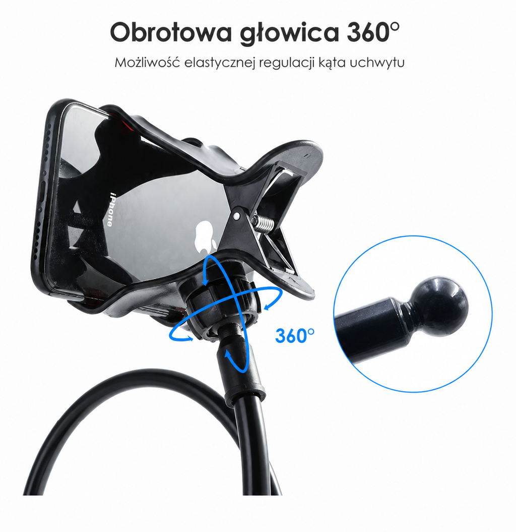 Obrotowa głowica 360°